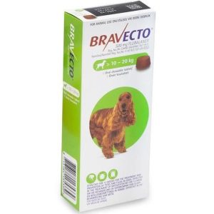 BRAVECTO 500MG PET CHEWABLE TICK AND FLEA CONTROL TABLET (FOR > 10-20 KG)